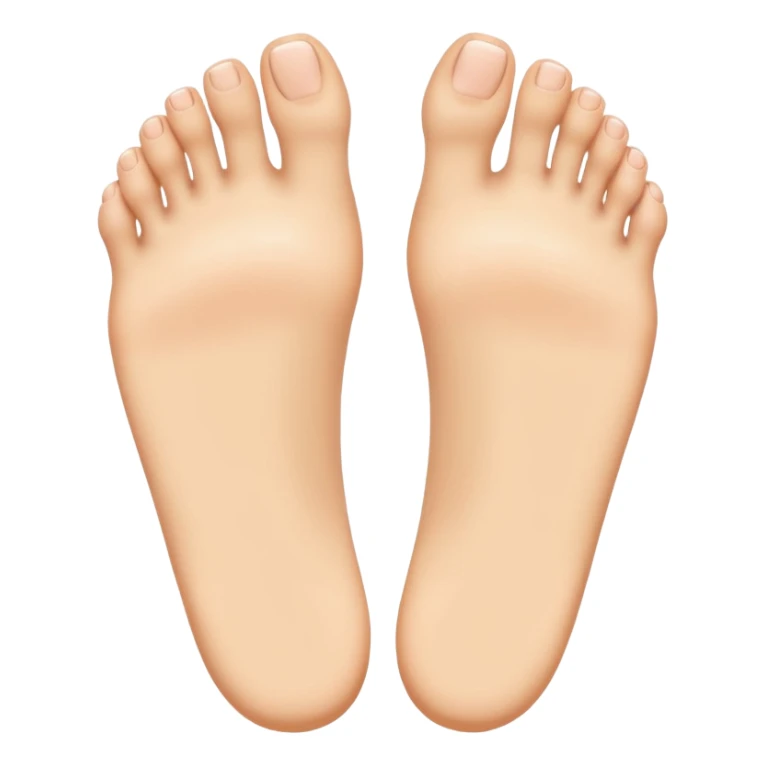 a pair of feet, viewed from above sticker