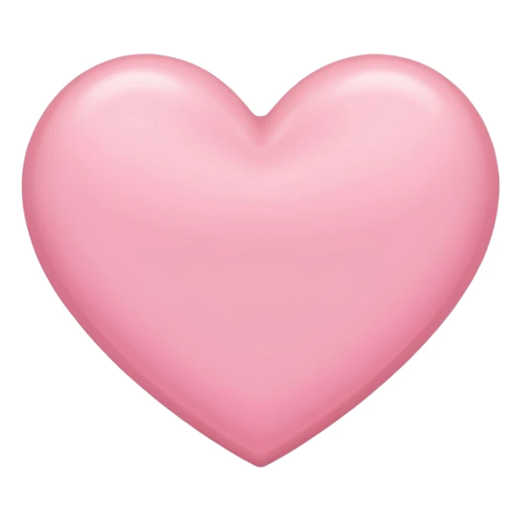 a babypink heart emoji
with no face 
plain heart only sticker