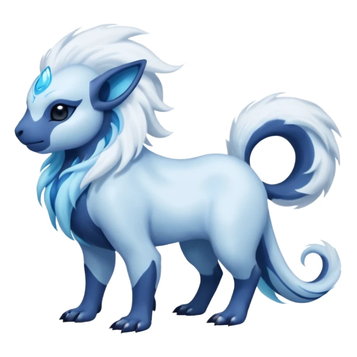 Absol-Lumineon-Amauara-Fakémon-hybrid-creature (full body)  sticker