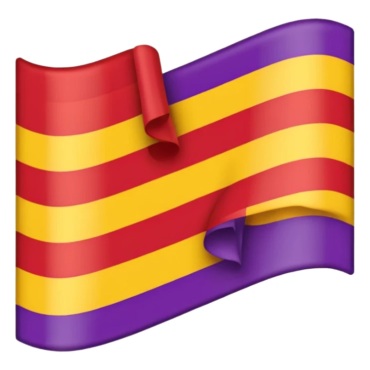 Bandera republicana española sin el símbolo del medio sticker