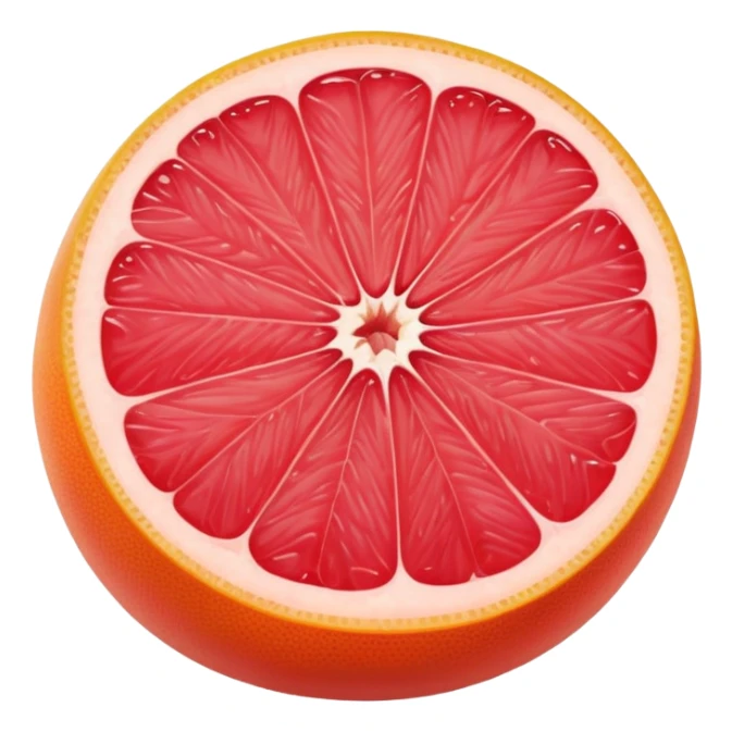 juicy grapefruit (pompelmo) with pink flesh sticker