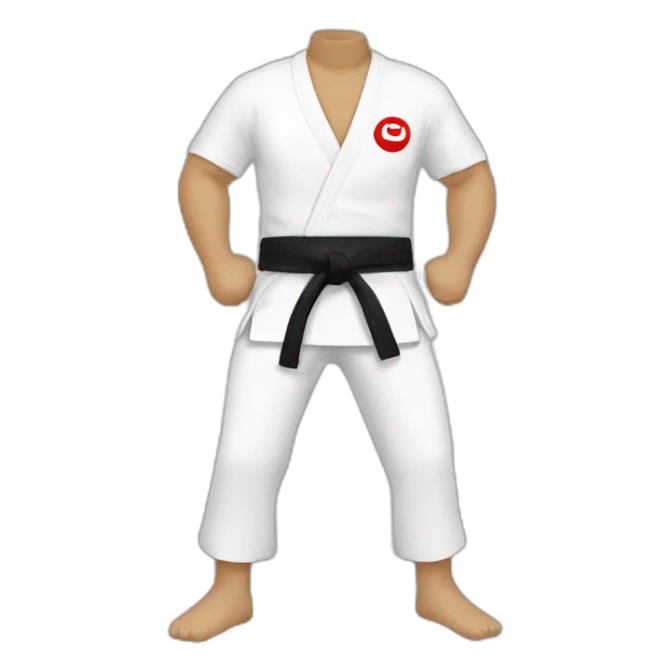 White belt sticker