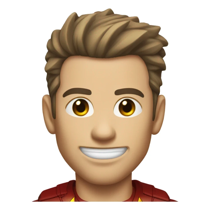 Marvels "the flash", but receding hairline and stubble sticker