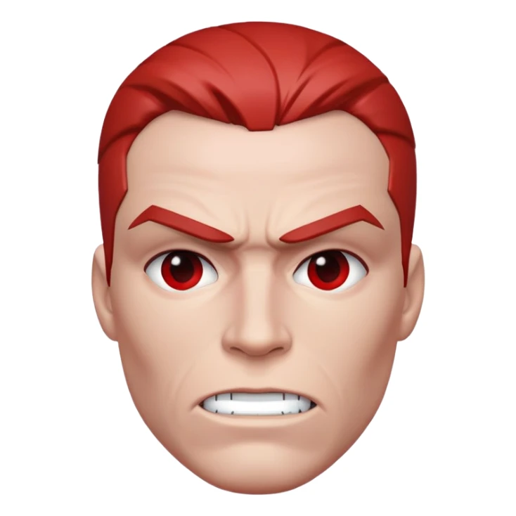 red face vision marvel half body from captain america: civil war sticker