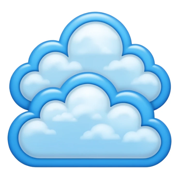 create an image of a sunny sky with blue clouds for professional linkedin background sticker