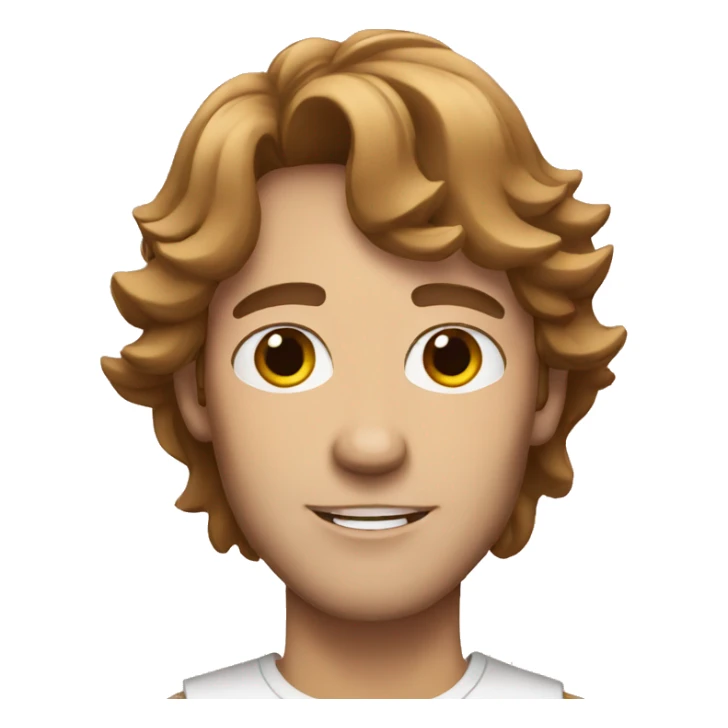 white male singer with brown hair sticker