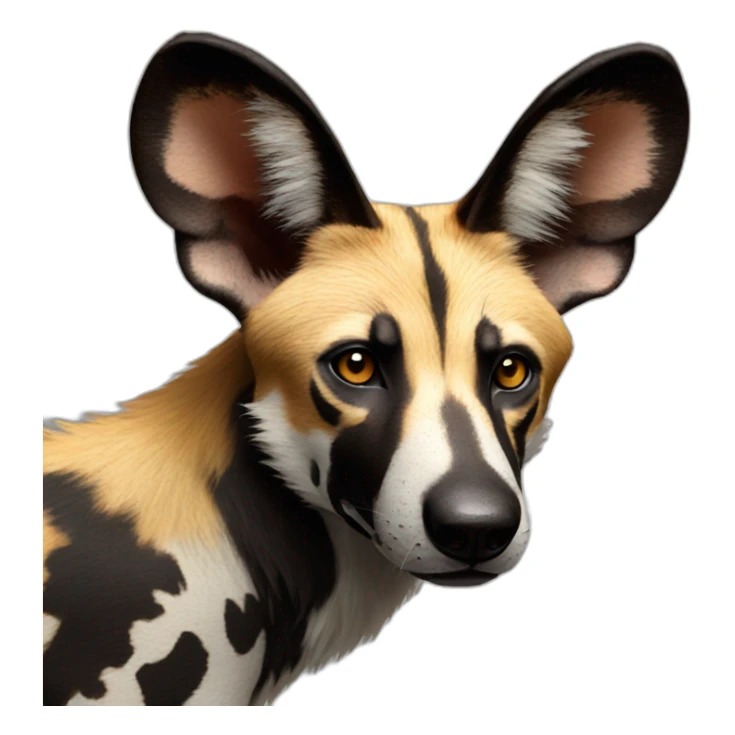 African wild dog sticker