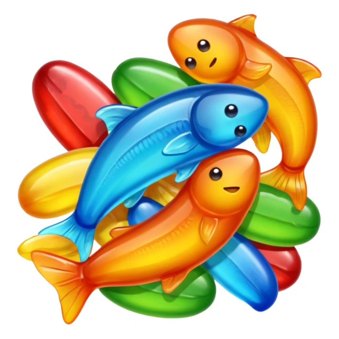 Healthier growth and better concentration with Omega 3 candy. sticker