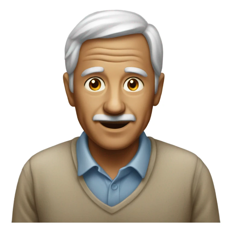 Old man with young woman sticker