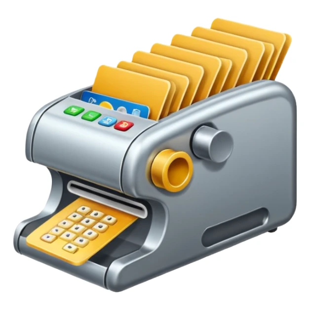 Máquina de passar cartão de crédito  sticker