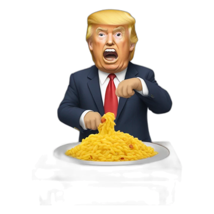 Trump qui mange du mafé sticker