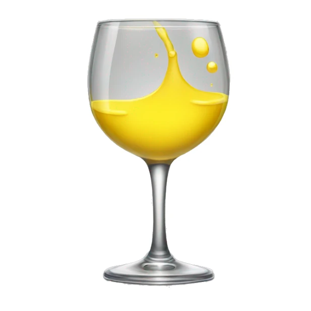 Glass of mysterious yellow liquid sticker