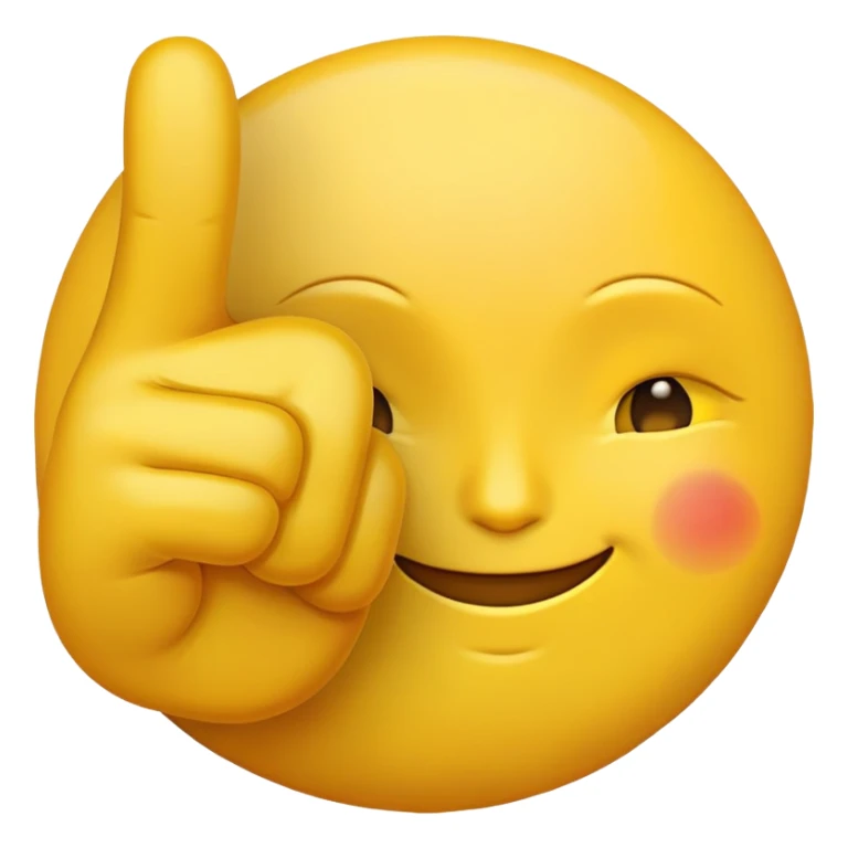 Peace emoji with thumb out sticker