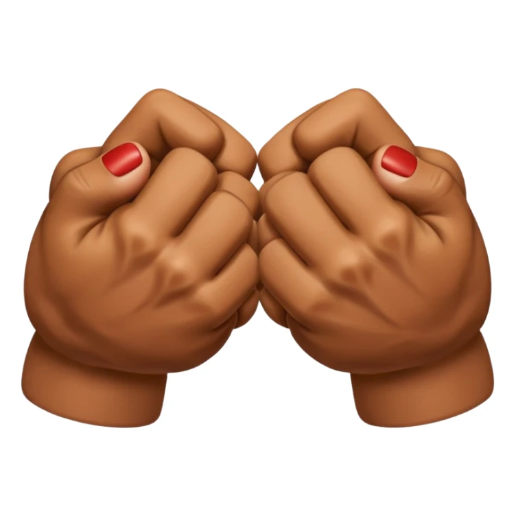 Two fists crossed over each other at the wrists  sticker