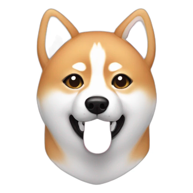 Pink fur Shiba inu sticker