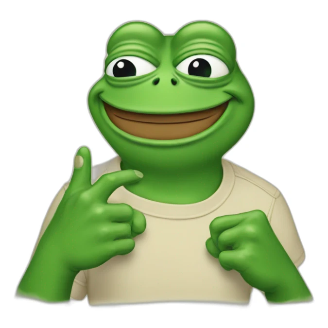 Pepe the frog The finger of like sticker