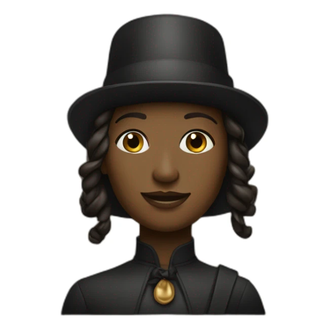 Grand homme noir et petite femme bronzée sticker