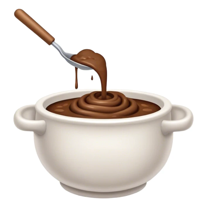 bowl of poop being stirred sticker