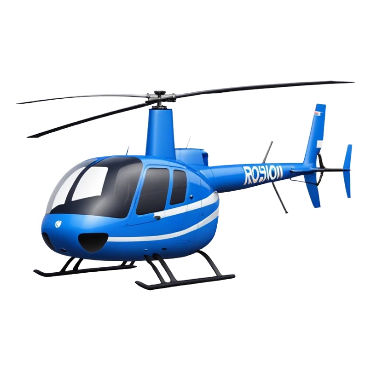 Robinson R44 - Robinson Helicopter Company (Model Year: 2021) (Iconic colour: Blue) sticker