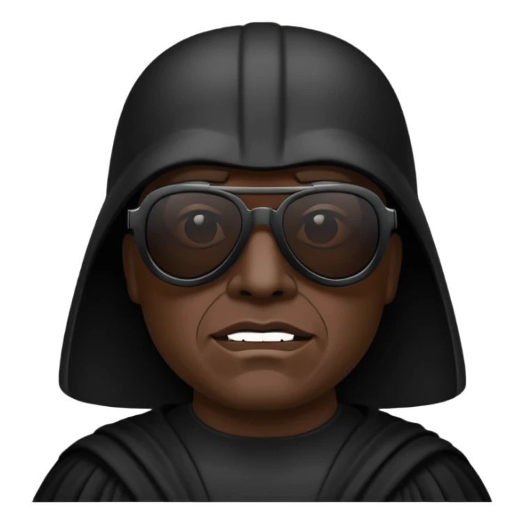 Dark vador avec des lunnettes noires sticker