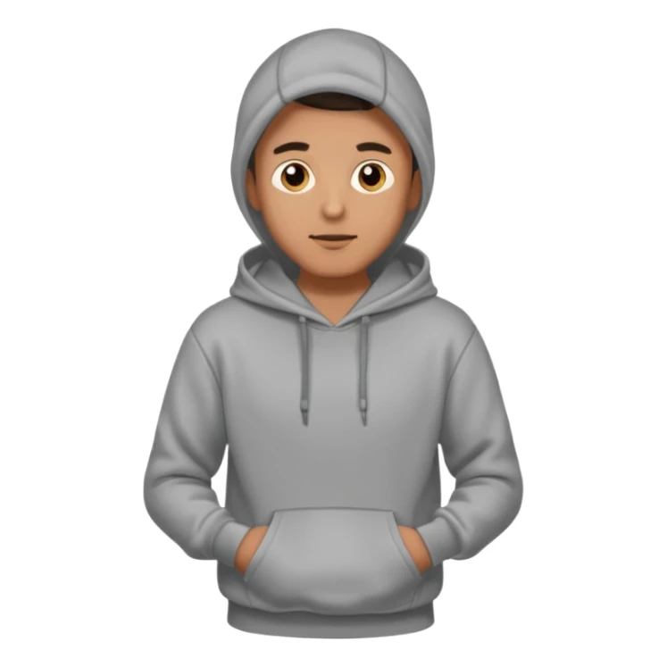 guy standing in a hodie and talking, full body sticker