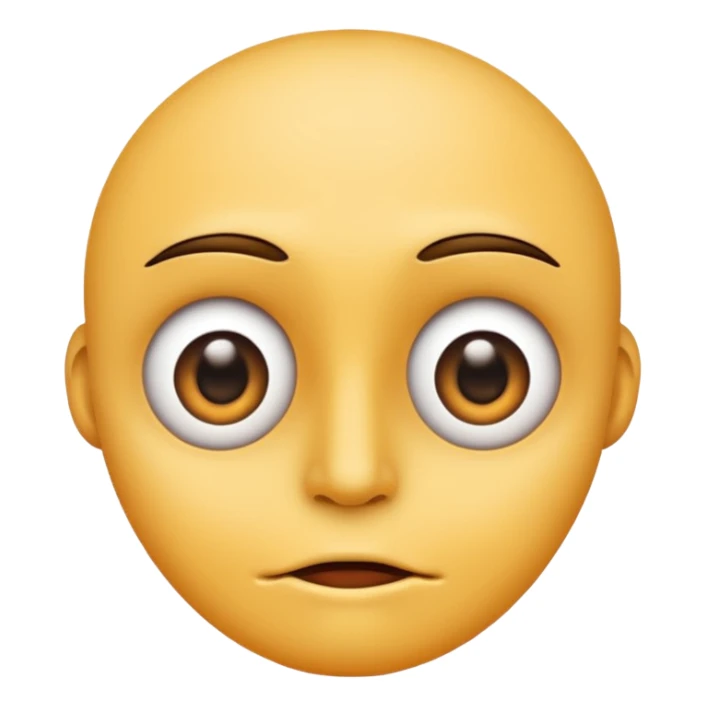 X eyes with line mouth sticker