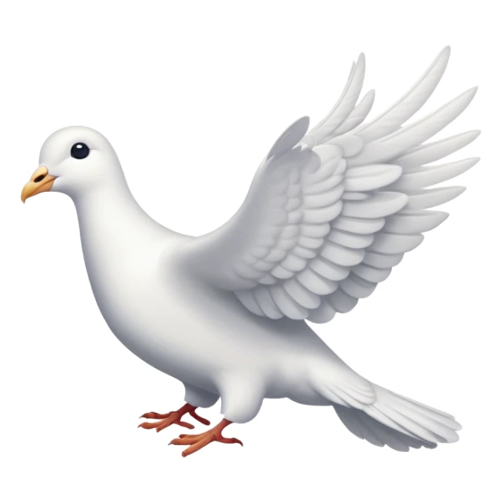 paloma blanca de la paz  sticker