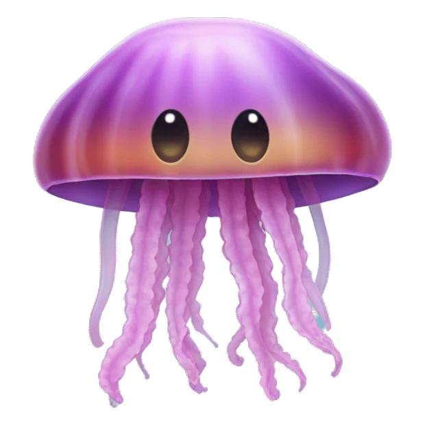 Jelly fish with a bonnet  sticker