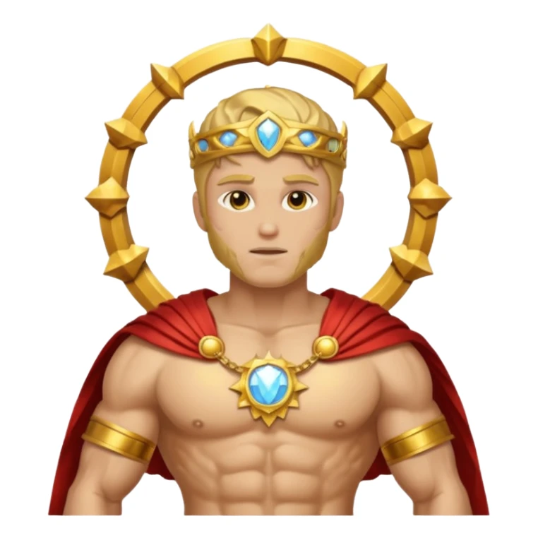 The image of Sol Invictus, God from Roman Aurelian cult sticker