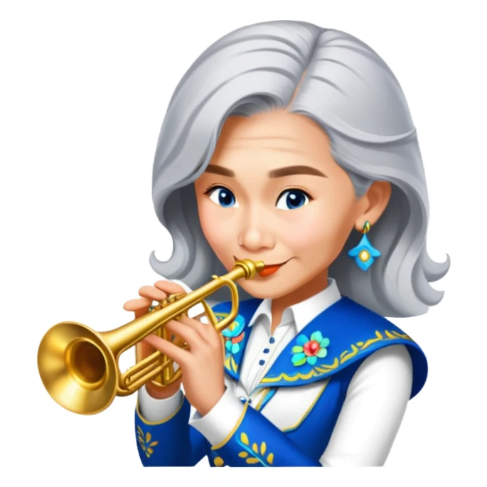 Mariachi Trumpet Player sticker