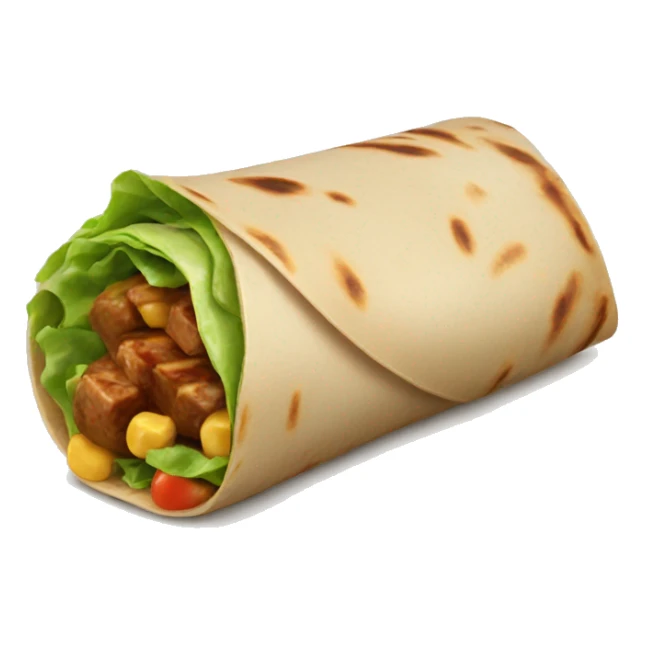 yufka food that looks like a wrap from turkiye sticker