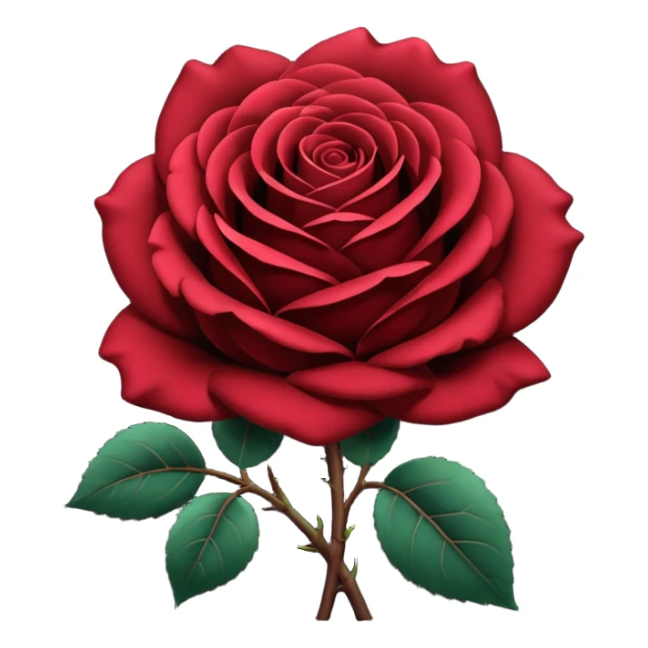 black rose, without green leaves, just flower sticker