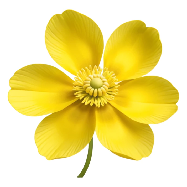 five-leaved yellow anemone sticker
