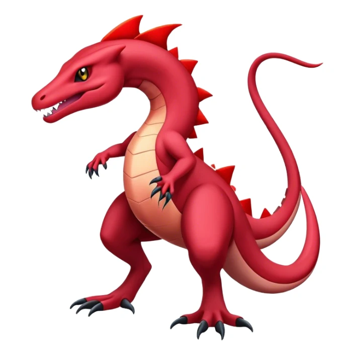 Badass salamence-salazzle-hybrid, full body sticker