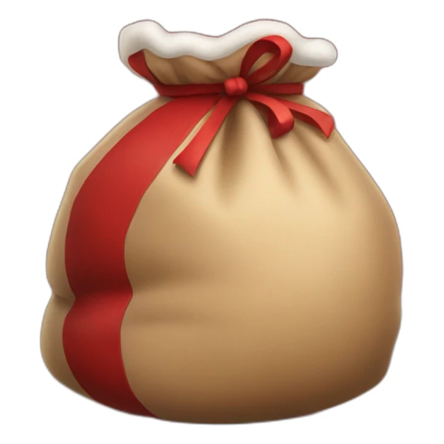 santa's sack with gifts sticker