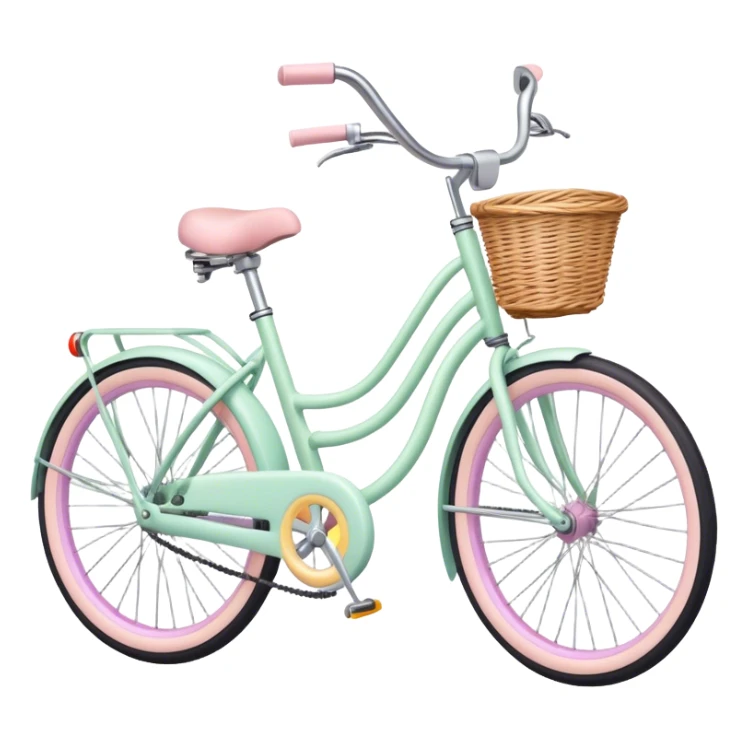 Stationery pastel bike sticker