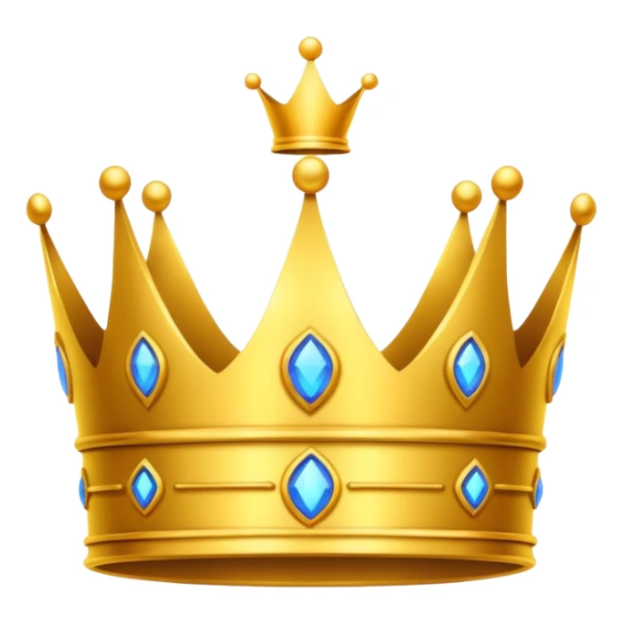 neon symbol of royal crown sticker