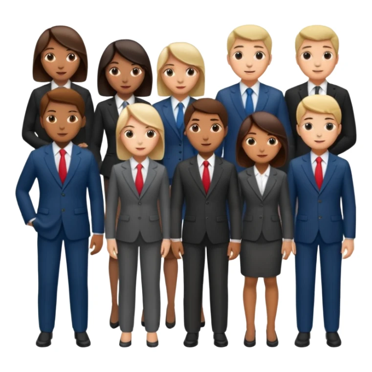 lots of people in suits on the cover of the textbook sticker