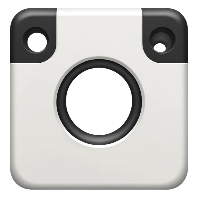 Exact Roblox app icon. One thick white square rotated exactly 45 degrees with a perfectly centered smaller square hole. Solid bright blue background (#2D8CFF). Flat, simple, no shadow, no gradient, no text. Perfect symmetry. sticker