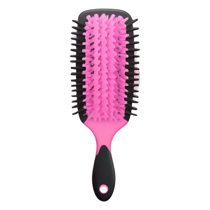 Cute pink hairbrush sticker
