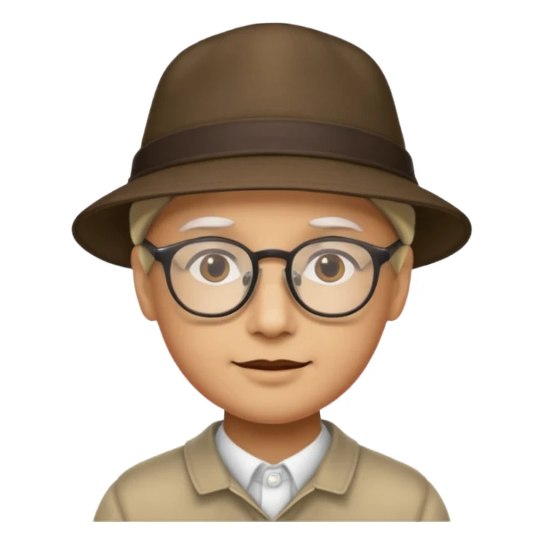 gözlük ve şapka takan hamsi sticker