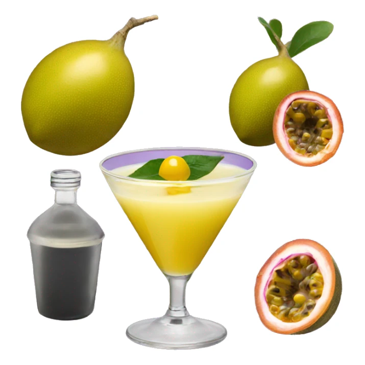 Passionfruit martini with shot of prorecco sticker