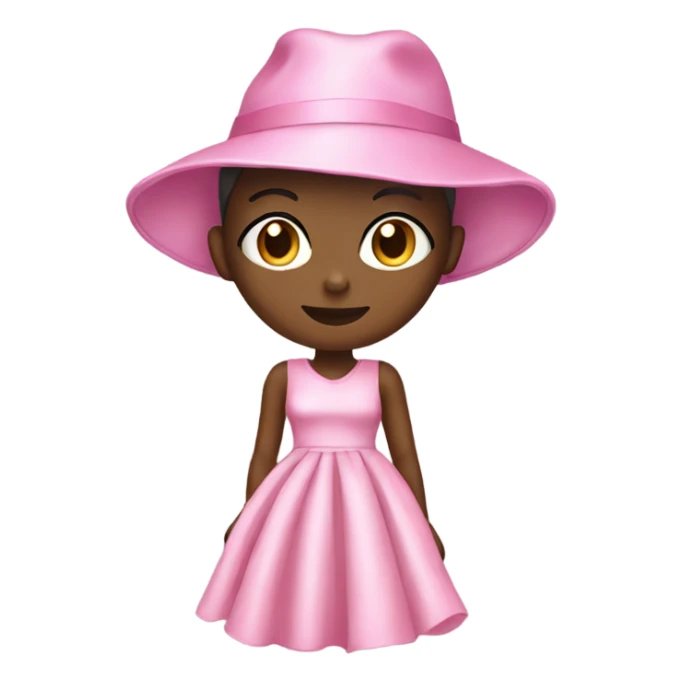pink high fashion dress sticker