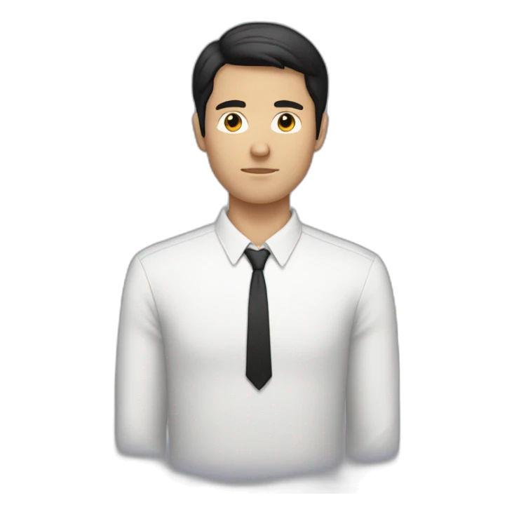 faceless 25yo white male with black hair sticker