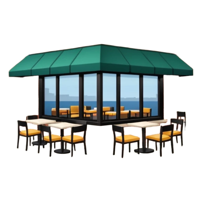 restaurant por fuera sticker