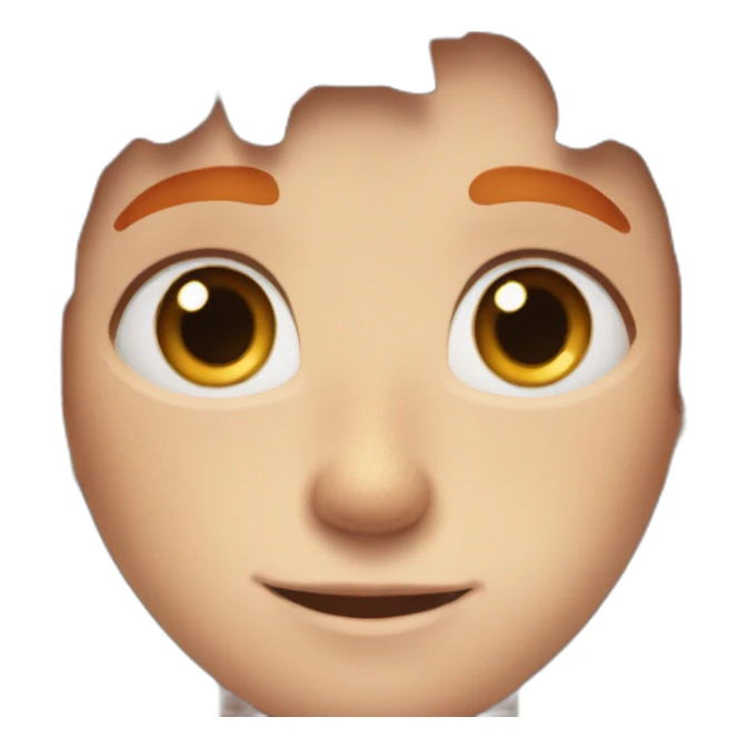 freckled boy with blue eyes and orange hair sticker