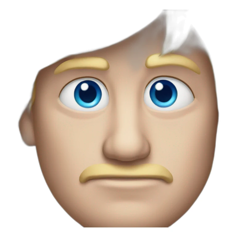 donald trump with blue eyes sticker