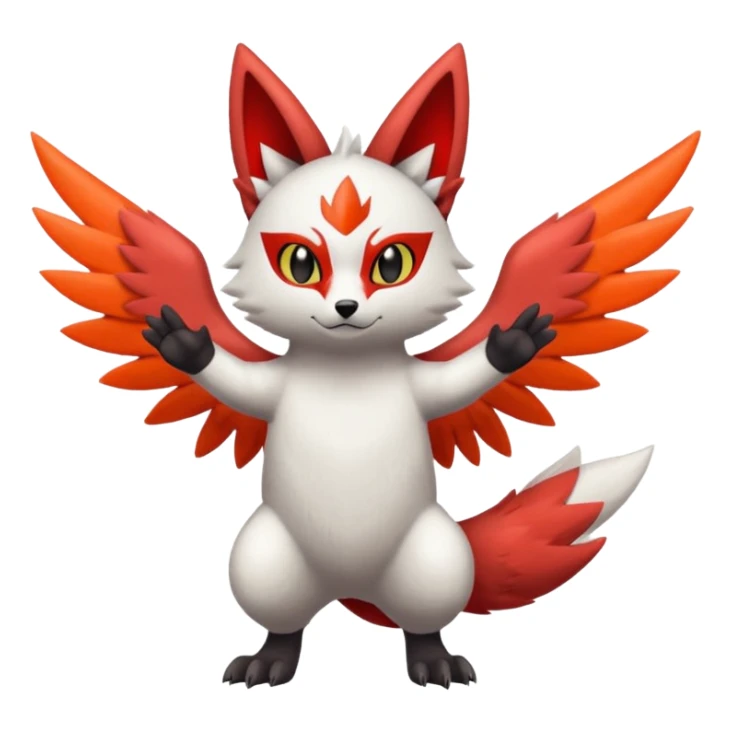 Litten-Zangoose-Trico-fusion sticker