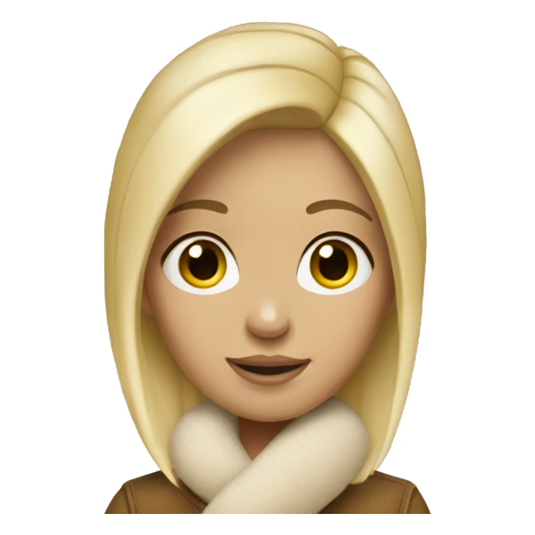 A blonde girl with ugg sticker