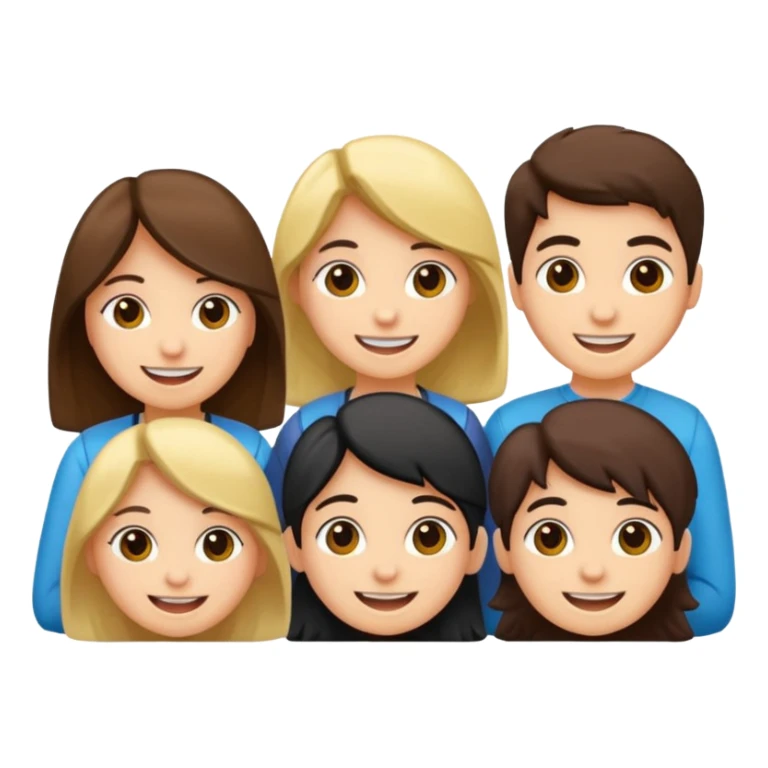 dos grupos de estudiantes cuerpo completo sticker